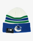 Vancouver Canucks New Era Three Stripe Orca Beanie