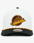 Vancouver Canucks G&G Wrightson White/Black Vintage Rope Skate Hat
