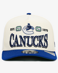 Vancouver Canucks New Era 950 A-Frame Tri-Hit White/Blue Orca Snapback