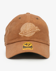 Vancouver Canucks '47 Brand x Carhartt Brown Dyed Clean Up Hat