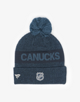 Vancouver Canucks Fanatics Road 7 Cuff Pom Knit Navy Orca Beanie