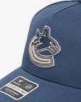 Vancouver Canucks Fanatics Road 3 A-Frame Navy Orca Hat