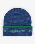 Vancouver Canucks Fanatics Rink 9 Acrylic Cuff Blue Orca Beanie