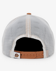 Vancouver Canucks New Era 970 Stretch Snap Trucker Brown/White Skate Hat