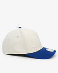 Vancouver Canucks New Era Women's 940 M-Crown Two Tone Blue/Cream Tonal Script Orca Hat