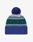 Vancouver Canucks New Era Canucks Blue/Grey Orca Pom Knit