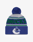 Vancouver Canucks New Era Canucks Blue/Grey Orca Pom Knit