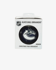 Vancouver Canucks Glass Ball Orca Ornament