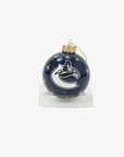 Vancouver Canucks Glass Ball Orca Ornament