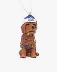 Vancouver Canucks Dog with Lights Ornament