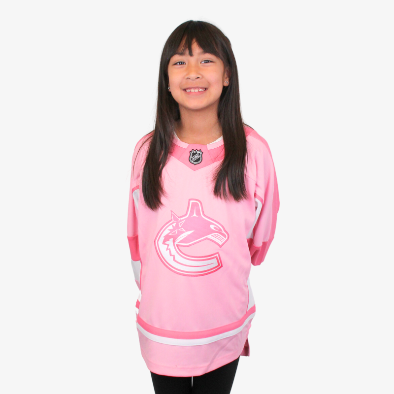 pink canucks jersey women's