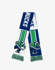Abbotsford Canucks Johnny Canuck Green/White/Blue Scarf