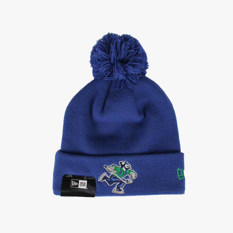 AHL Abbotsford Canucks Blue Pom Knit Johnny Toque