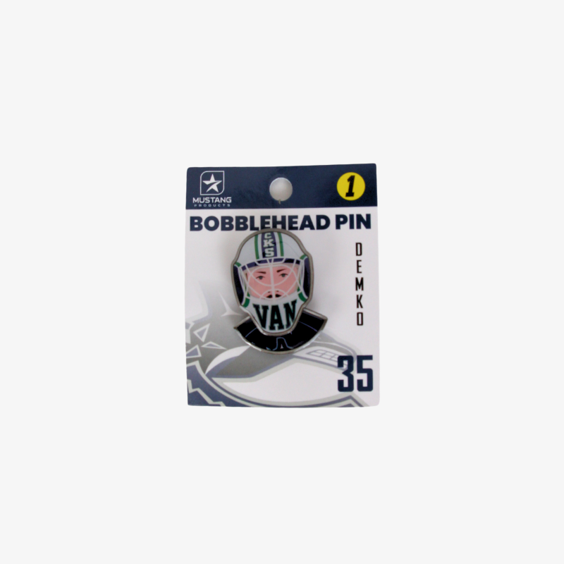 Vancouver Canucks Bobble Head Demko Pin