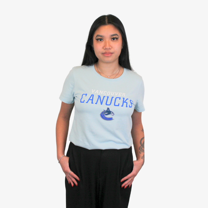 Vancouver Canucks Ladies Sportiqe Winter Sky Orca Tee