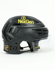 Quinn Hughes Bauer Reakt 150 VN Used Matte Black Helmet Lot 1