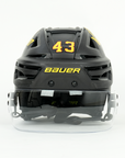 Quinn Hughes Bauer Reakt 150 VN Used Matte Black Helmet Lot 2