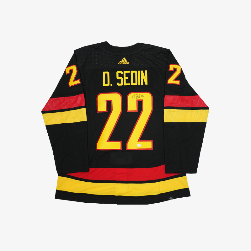 D.Sedin Adidas Skate Signed Jersey