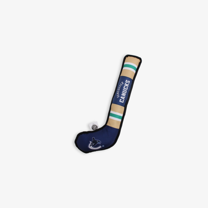 Vancouver Canucks Hockey Stick Pet Toy