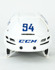 Linus Karlsson CCM Tacks 910 Used White Helmet