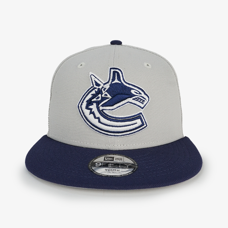 Vancouver Canucks New Era Youth 950 2 Tone Grey Orca Hat