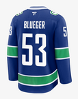 Vancouver Canucks Fanatics Premium Name & Number Home Jersey