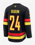 Vancouver Canucks Fanatics Premium Name & Number Black Skate Jersey