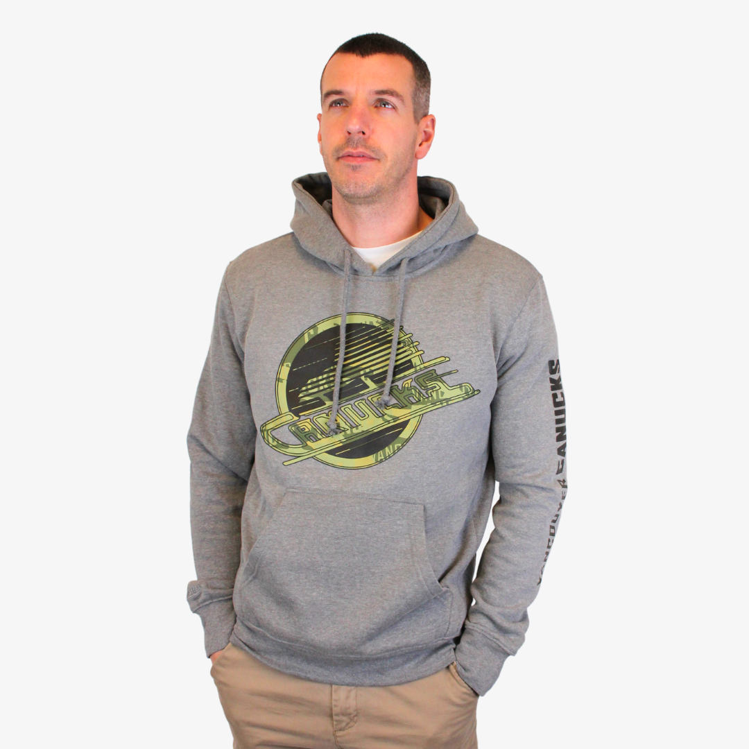 Vancouver Canucks Ghost Green Mitchell &amp; Ness Hoodie