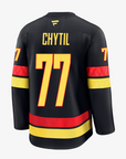Vancouver Canucks Fanatics Premium Name & Number Black Skate Jersey