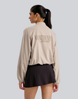 Vancouver Canucks x lululemon Women's Clara Cropped Cream Orca Jacket
