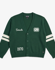 Vancouver Canucks Signature Collection Women's Heritage Green Cardigan