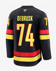 Vancouver Canucks Fanatics Premium Name & Number Black Skate Jersey
