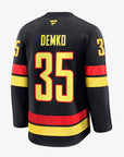 Vancouver Canucks Fanatics Authentic Pro Name & Number Black Skate Jersey
