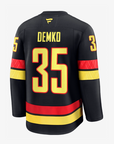 Vancouver Canucks Fanatics Premium Name & Number Black Skate Jersey