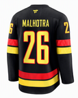 2026 NHL Draft: Vancouver Canucks Fanatics Premium Black Skate Jersey