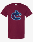 Vancouver Canucks First Nations Night 2026 Logo Maroon T-Shirt
