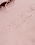 Vancouver Canucks In House Pink Cropped Hoodie
