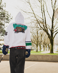 Vancouver Canucks X Grizzlies White Oversized Orca Hoodie