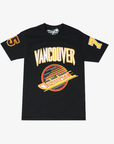 Vancouver Canucks X Grizzlies Black Vintage Skate T-Shirt