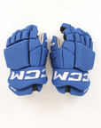 Used CCM Ultra Tacks Hronek Blue Gloves - 14"