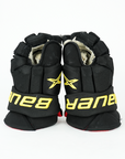 Quinn Hughes Bauer Vapor 2x Pro Used Black Gloves