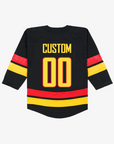 Vancouver Canucks Kids & Youth Custom Black Skate Jersey