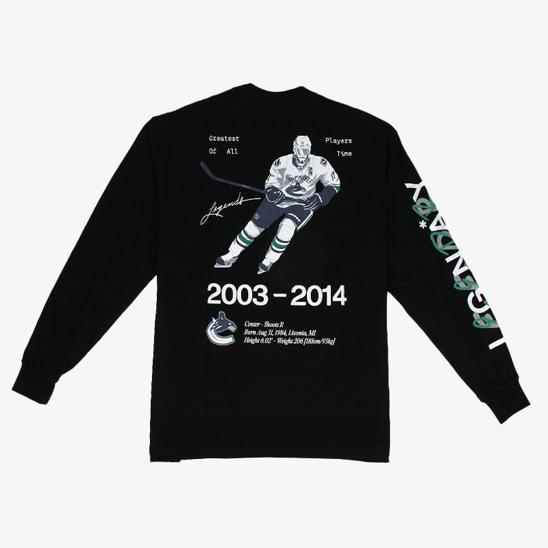 Vancouver Canucks Legends Kesler In House Long Sleeve