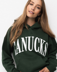 Vancouver Canucks x Line Change Women's Canucks Team Green Hoodie