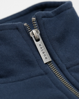 Vancouver Canucks x Malbon Collegiate Navy Orca 1/4 Zip Sweatshirt