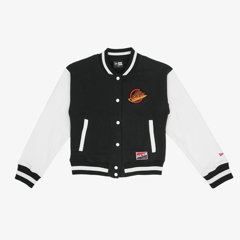 Vancouver Canucks New Era Women's Black and White Skate Jacket