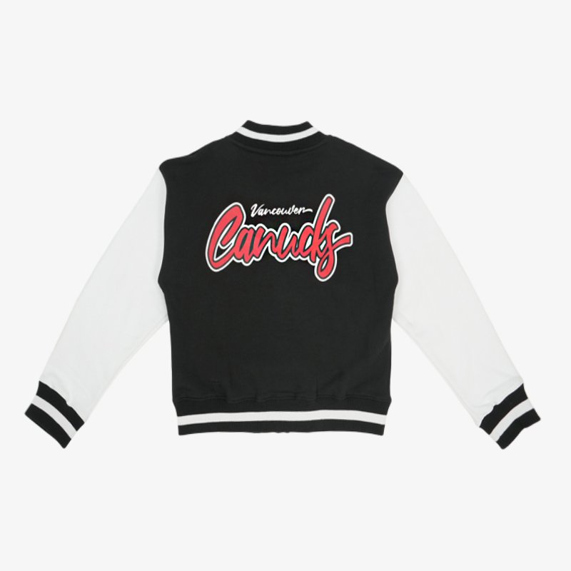 Vancouver Canucks New Era Women's Black and White Skate Jacket