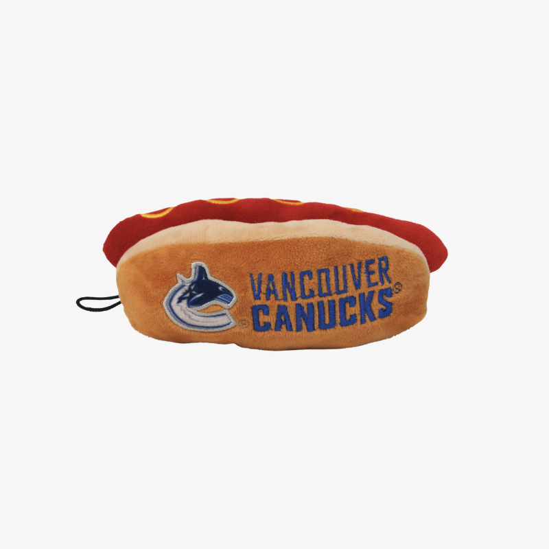 Vancouver Canucks Pets First Hot Dog Plush Toy Vanbase