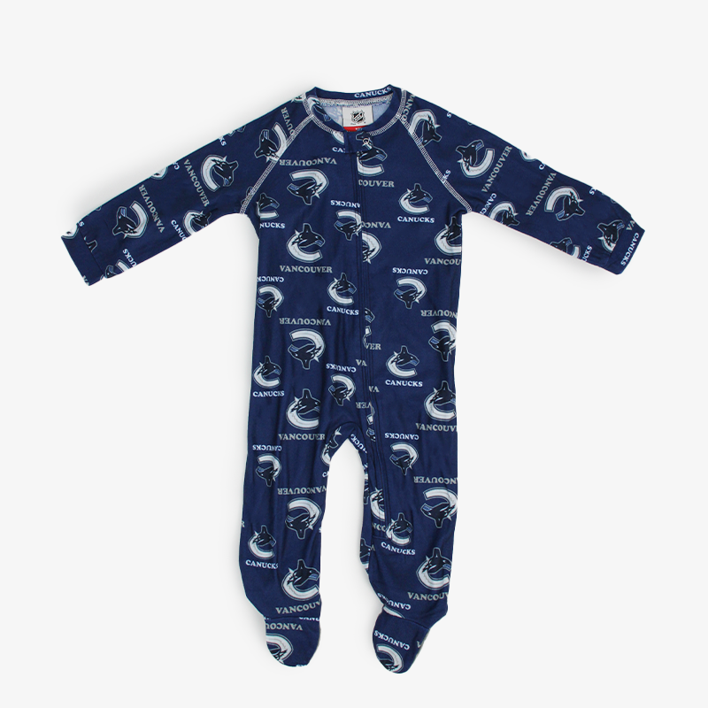 Vancouver Canucks Infant Zip Orca Coverall