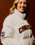 Vancouver Canucks Signature Collection Women Cropped Puffer